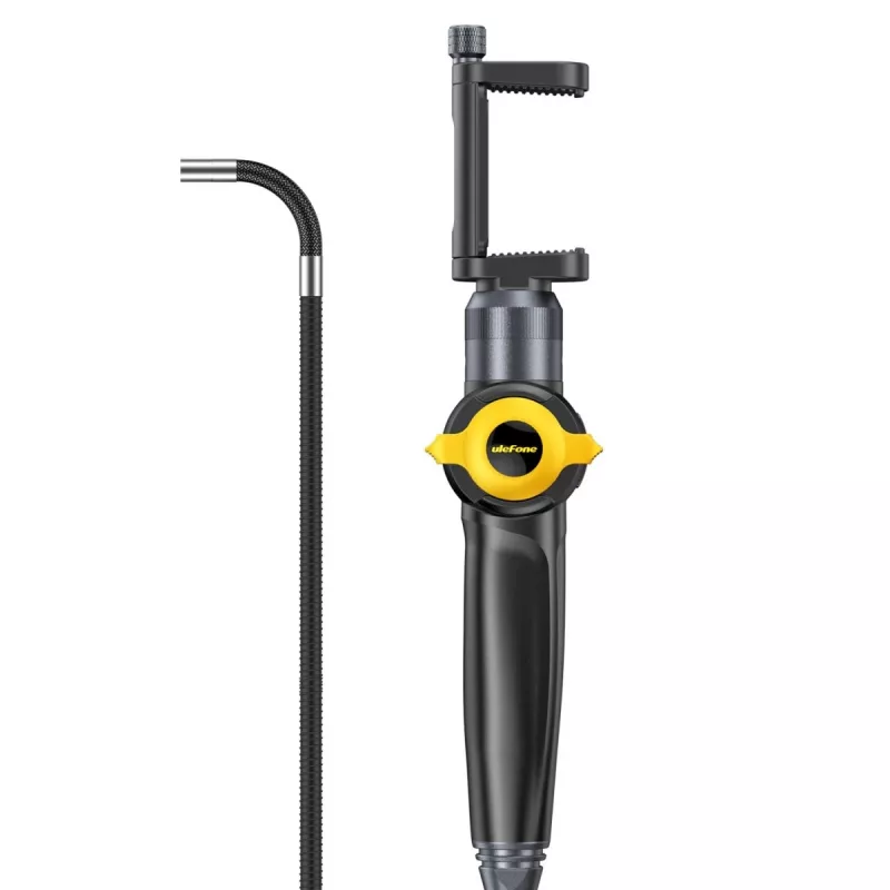 Ulefone uSmart E03 UF-EC03 Endoskopkamera, 1280x720 HD, in zwei Richtungen um 180° lenkbare Sonde, 6 LEDs, IP67, 1 m halbstarres Kabel