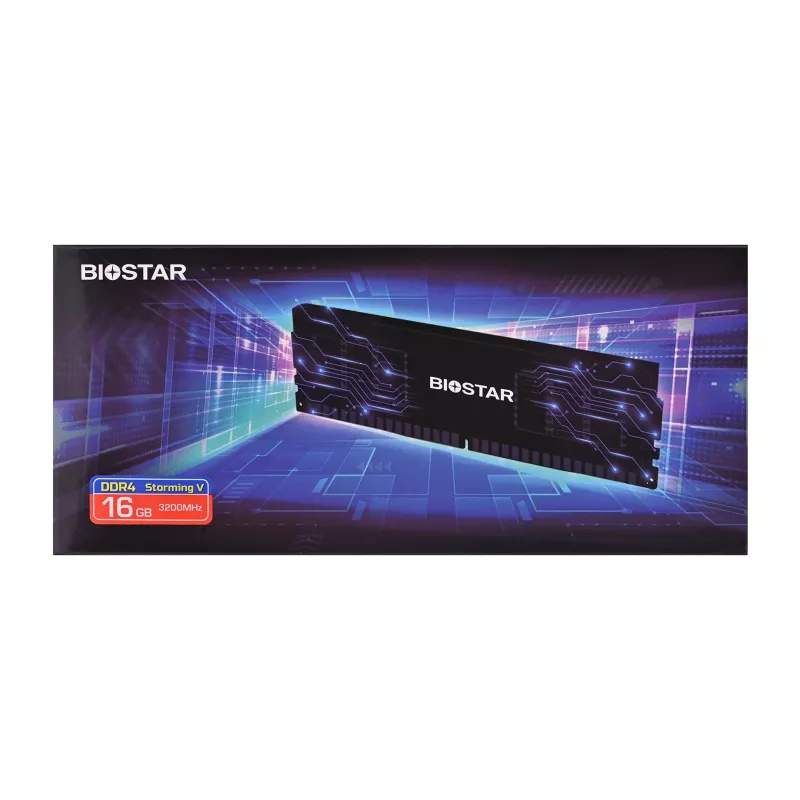 Desktop DDR4 RAM BIOSTAR 16GB 3200MHz mit Kühlkörper (Modell DO32NU4H16)