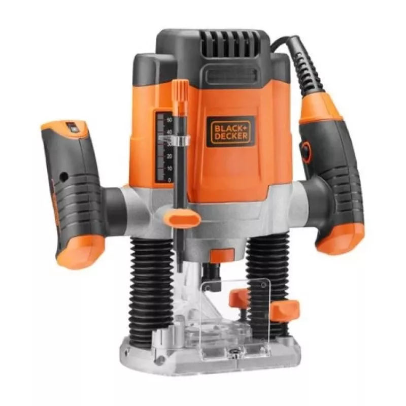 Black+Decker KW1200E Oberfräse, 1200 W, 8.000–28.000 U/min