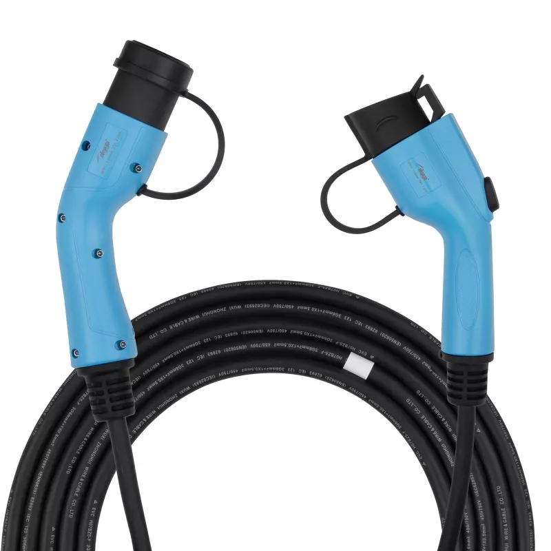 Akyga AK-EC-08 EV-Ladekabel Typ 2 auf Typ 1, einphasig, 32 A, 7,2 kW, 6 m