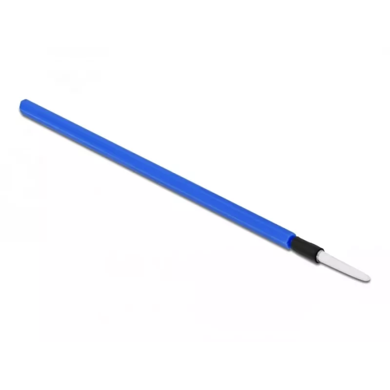 Delock 86780 Glasfaser-Reinigungsstäbchen, 10 cm, Blau, 5er-Pack