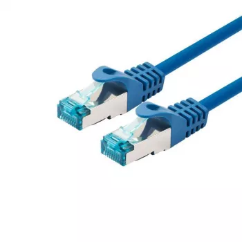 Netzwerkkabel LOGON TCR55SS003B Cat5e SF/UTP (S-FTP) RJ-45–RJ-45 0,3 m Blau, vergoldete Kontakte
