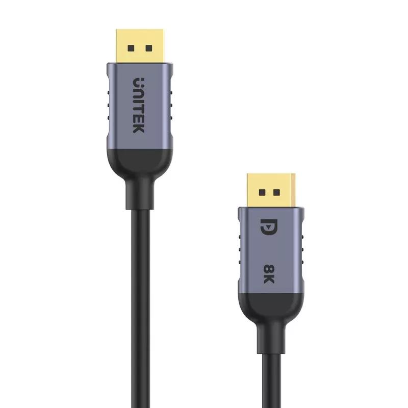 UNITEK C1628GY01-1M DisplayPort-Kabel Schwarz, Grau