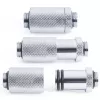 Alphacool ES D-Plug 31,5 mm, G1/4 Zoll Außengewinde auf G1/4 Zoll Außengewinde, Chrom