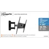 Vogels | Wandhalterung | MA3040-A1 | Vollbeweglich | 32-65 | Maximale Tragfähigkeit 25 kg | Schwarz