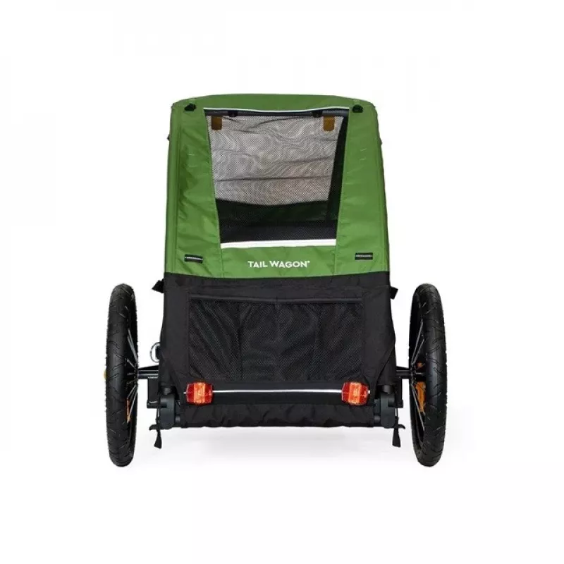 Hundetransportbox BURLEY Tail Wagon BU-947108 — weiche Hundetransportbox, Schwarz/Grün