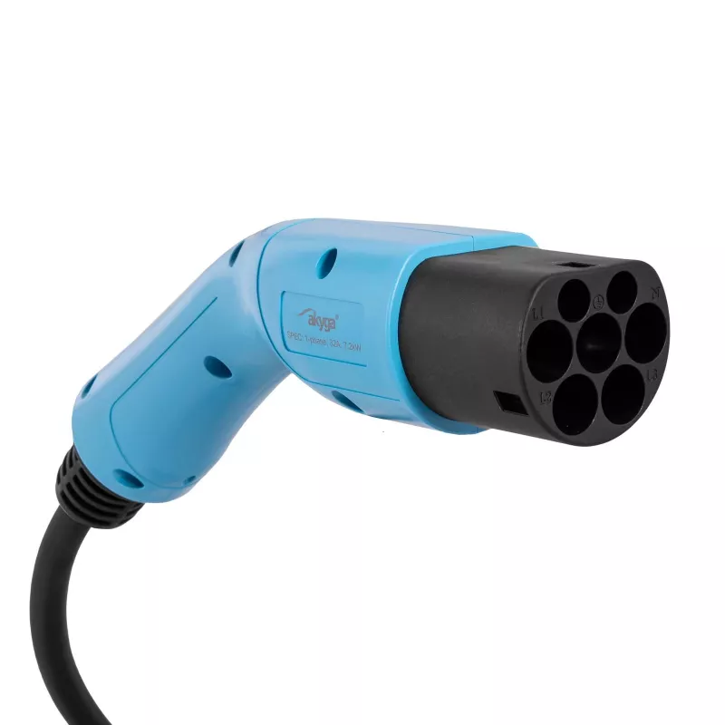 Akyga AK-EC-08 EV-Ladekabel Typ 2 auf Typ 1, einphasig, 32 A, 7,2 kW, 6 m