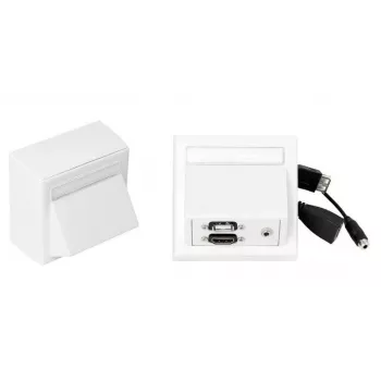 Vivolink WI221260 Steckdose HDMI + USB A + 3,5mm Weiß