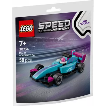 30734 Speed Champions F1 ACADEMY Mini-Auto, Konstruktionsspielzeug Polybag