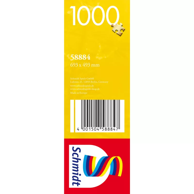 Schmidt Spiele Terrassen am Meer, 1000-teiliges Puzzle, landschaftliche maritime Szene