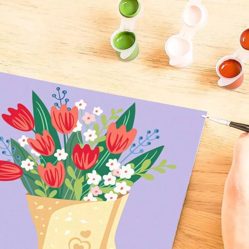 Malen-nach-Zahlen-Set Ravensburger CreArt - Tulpenstrauß-Bild, Modell 25518