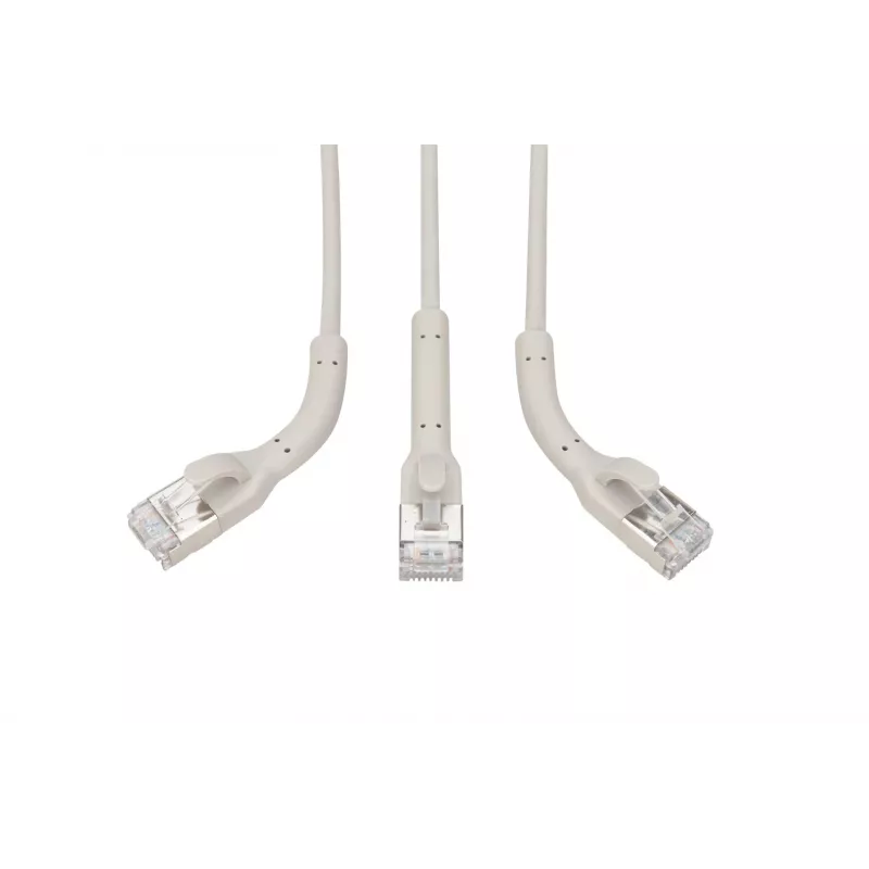 Digitus CAT 6A F-FTP biegbares Patchkabel, Kupfer, 5 m, grau, 10 Stück
