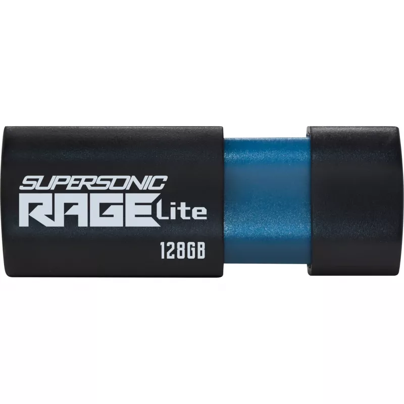 USB-Flash-Laufwerk PATRIOT Supersonic Rage Lite 128 GB USB Type-A 3.2 Gen 1, 180 MB/s, blau/schwarz