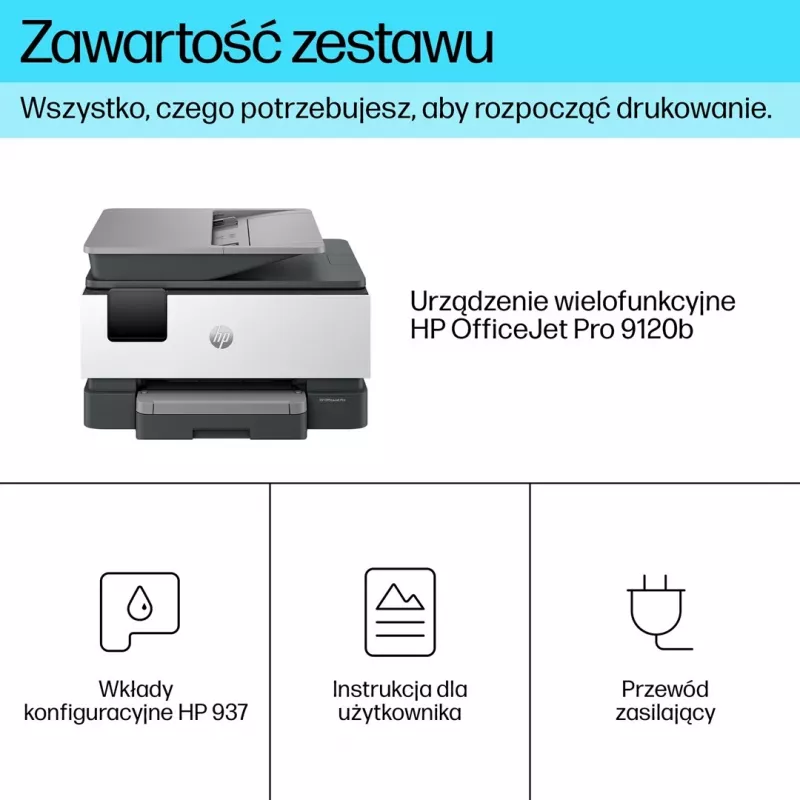 HP OfficeJet Pro 9120b Kabelloser All-in-One Farbdrucker, Duplexdruck; Kopierer, Scanner