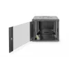DIGITUS Professional Unique DN-19 09U-6/6-SW - Schrank - Netzwerkschrank - geeignet für Wandmontage - Schwarz, RAL 9005 - 9U - 48,3 cm (19) (DN-19 09U-6/6-SW)
