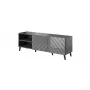 RTV-Schrank ABETO 150x42x52 Graphit/glänzend