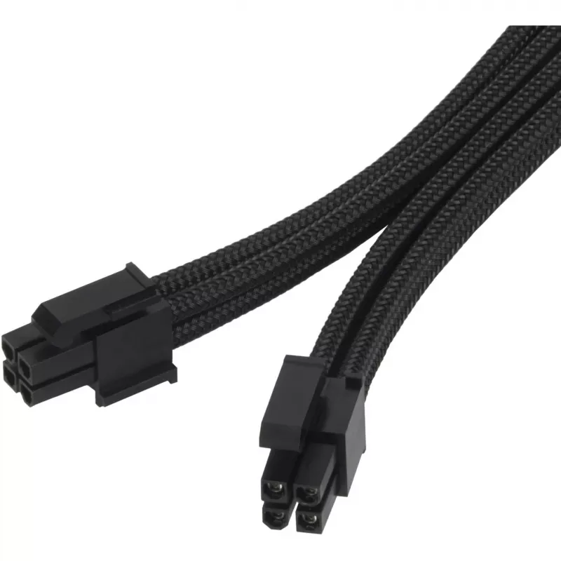 SilverStone SST-PP07E-EPS8B Verlängerungskabel EPS 8-Pin auf EPS/ATX 4+4-Pin, 30 cm, schwarz