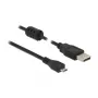 USB-Kabel DeLOCK 1m USB 2.0-A Micro-B Schwarz