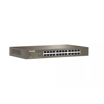 Unmanaged Switch TENDA TEG1024D 24-Port Gigabit Ethernet, 48 Gbps, 8000 MAC-Tabelle, blau