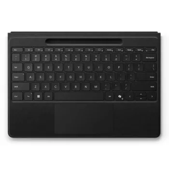 Tastatur Cover Microsoft Surface Pro Flex – deutsches Layout, Bluetooth, integrierte Batterie, Schwarz, kompatibel mit Surface Pro 11/10/9/8