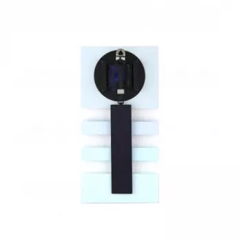 NeXtime Uhr 2855bl Bold Stripes, 38x19 cm, Wand, Blau