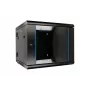 Extralink Rackmount-Gehäuse 9U 600x600 AZH Schwarz wandmontiert, Schwingtyp