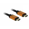 HDMI-Kabel DeLOCK 85727 1m Typ A Stecker auf Stecker Schwarz Gold