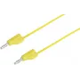 VOLTCRAFT Test Lead [Plug 4 mm - Plug 4 mm] 2 m Gelb MSB-300 (MSB-300-3-GB)