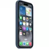 Apple MYY23ZM/A Silikon Case mit MagSafe für iPhone 16, Denimblau