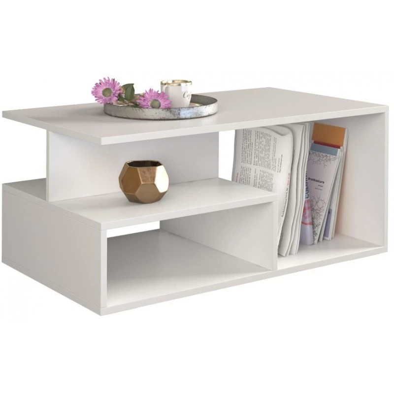 Topeshop PRIMA BIEL Couchtisch / Beistelltisch / Endtisch Couchtisch frei geformt 1 Bein(e)