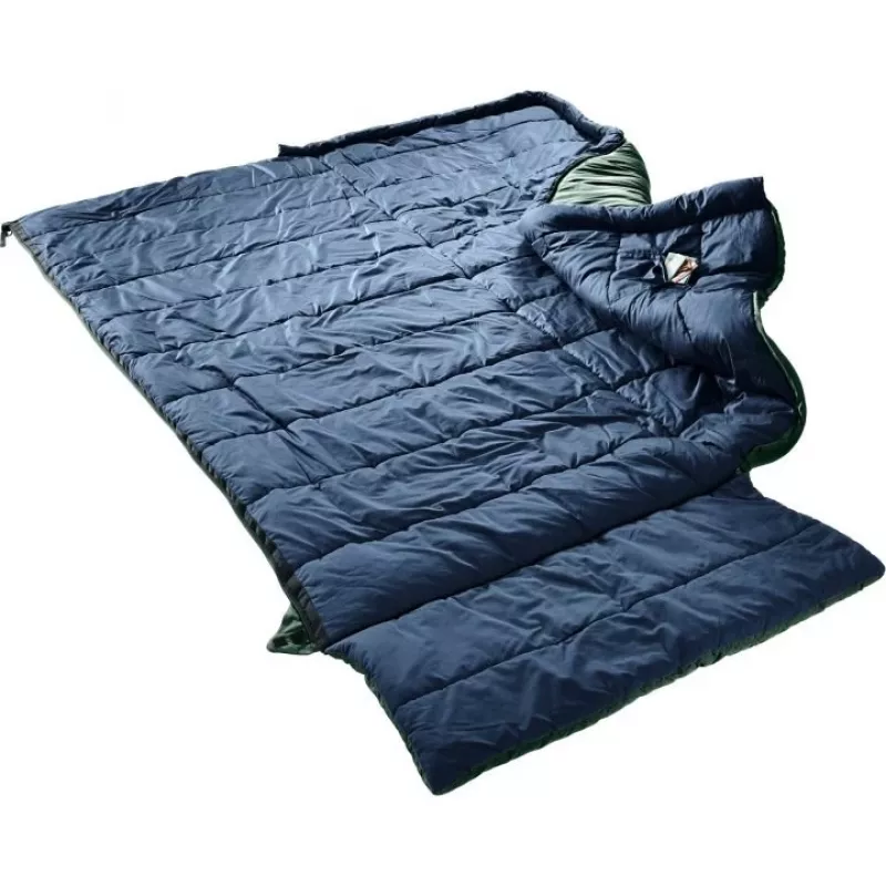 Schlafsack DEUTER Orbit SQ -5, rechteckig, 200 cm Körpergröße, Reißverschluss rechts, Komfort 0–10°C, grün