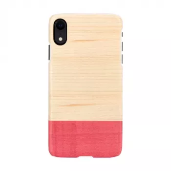 Handyhülle man and wood für iPhone XR — miss match white