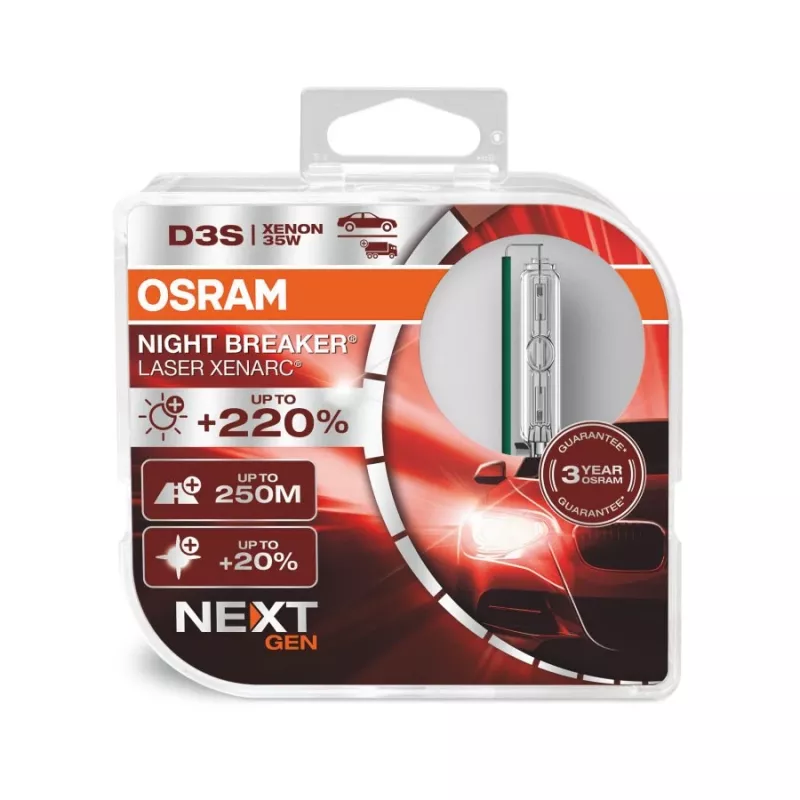 OSRAM XENARC NIGHT BREAKER LASER NEXTGEN D3S (66340XNN-HCB) AUTOXENONS CHEINWERFER 2 Stück