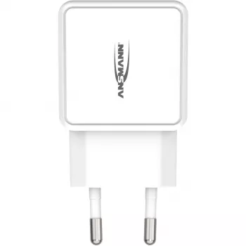 ANSMANN HC218PD - Netzteil - 18 Watt - 3000 mA - PD, QC 3.0 - 2 Ausgangsports (USB, USB-C) - Weiß (1001-0111)