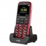 Doro Primo 368 Mobiltelefon, 2,3 Zoll, 3 MP, 1000 mAh, Rot