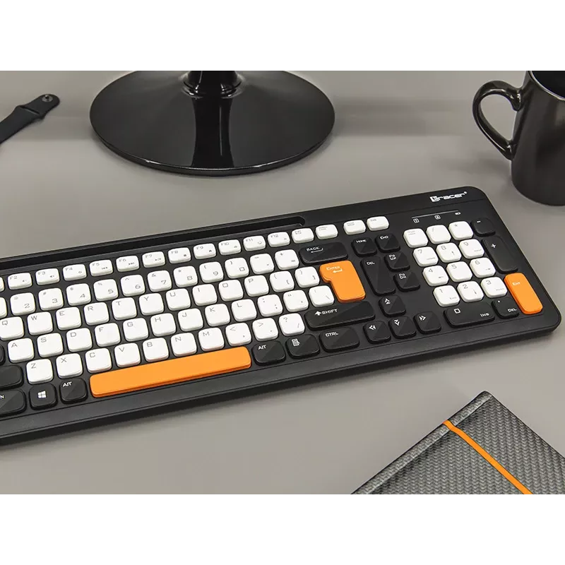Tracer Greg RF kabellose Tastatur, 2,4 GHz, Standardgröße, Schwarz