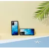 Schutzhülle iKins für Samsung Galaxy Note 20 — Blue Lake und Schwarz, schlank Cover