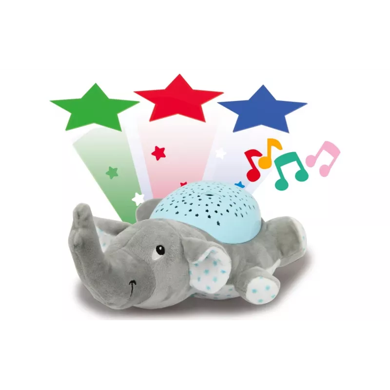 Jamara Dreamy Elephant Baby-Nachtlicht Blau - Grau (460432)