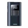 Baseus PrimeTrip VA1 tragbarer Reifenfüller, 75 W, 2-in-1 mit Taschenlampe und 6000-mAh-Powerbank, Schwarz