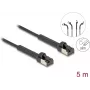 Netzwerkkabel DeLOCK RJ45 schlank Cat.6A U/FTP 5m Schwarz