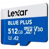 MicroSDXC-Speicherkarte Lexar BLUE PLUS 512 GB, UHS‑I, Lesen 170 MB/s, U3/V30