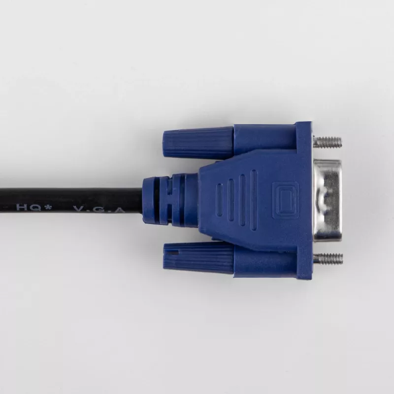 Akyga AK-AV-01 VGA-Kabel D-Sub 15-polig Stecker/Stecker, 1,8 m, Schwarz, mit Ferritfilter