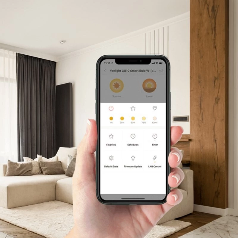 Einbau-Smart-Downlight Yeelight M2 Lite 4W, 160 lm, 3900 K, CRI 80, Bluetooth, 220–240V, Ausschnitt 75×85 mm
