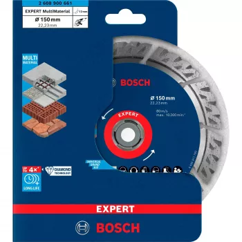 Bosch Expert MultiMaterial Diamant-Trennscheibe, 150 mm, 2608900661