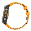 Garmin fenix 8 AMOLED Sapphire 51 mm GPS-Smartwatch, 3,56 cm (1,4") 454 x 454 Touchscreen, WLAN, Spark Orange/Graphite Silikonarmband, Titan