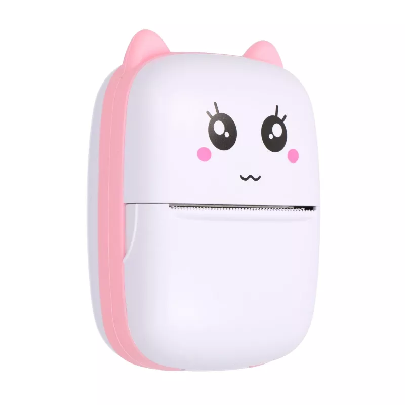 Thermodrucker für Quittungen Extralink EPP-001 mit 5 Rollen selbstklebendem Thermopapier, Pink