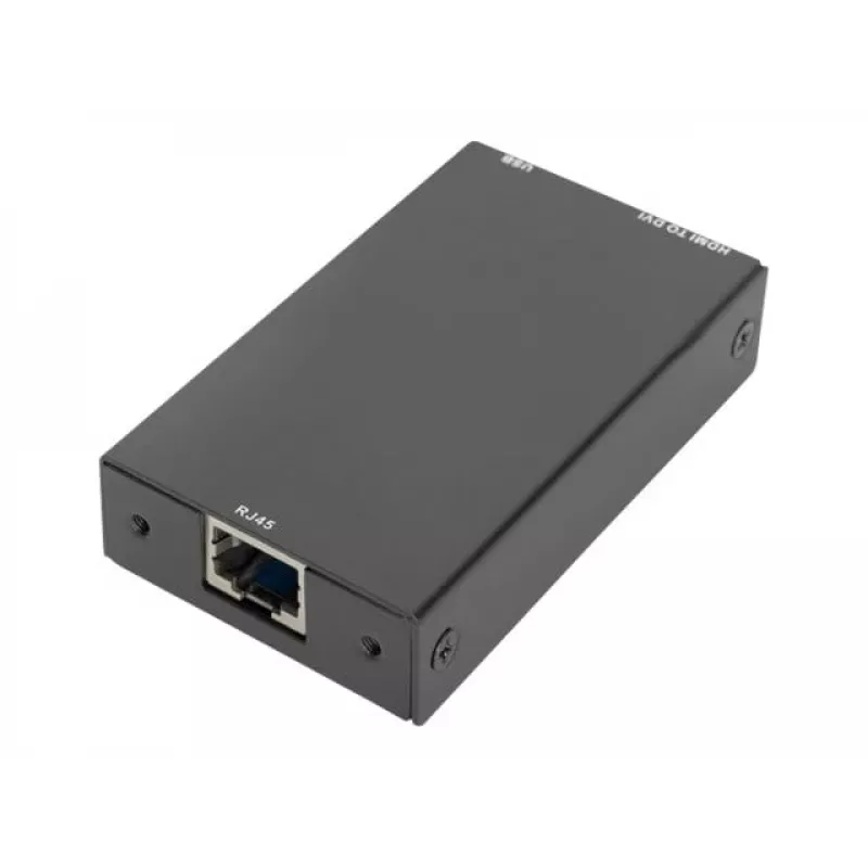 Digitus DS-51202 DVI-Dongle für modulare KVM-Konsolen, RJ45 auf DVI, USB, bis zu 60 m, Full HD