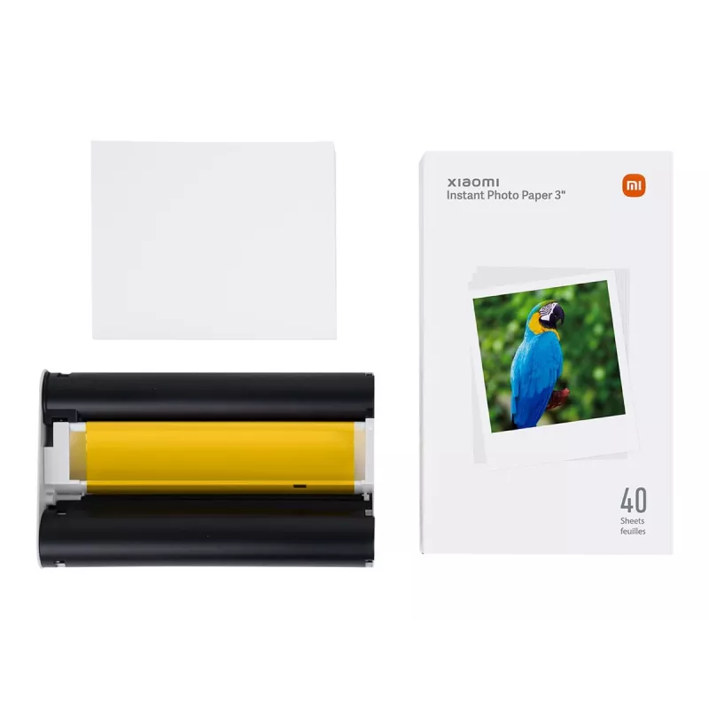Xiaomi Instant Photo Paper 3 Zoll BHR6756GL Sofortbildfilm, 40 Blatt, weiß