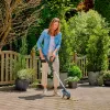 Gardena 14820-55 EasyWeed 1800/18V P4A solo Akku-Fugenbürste Unkrautentferner, ohne Akku und Ladegerät, grau/türkis
