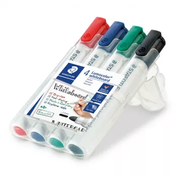 Marker Staedtler 351 B Meißelspitze Schwarz Blau Grün Rot